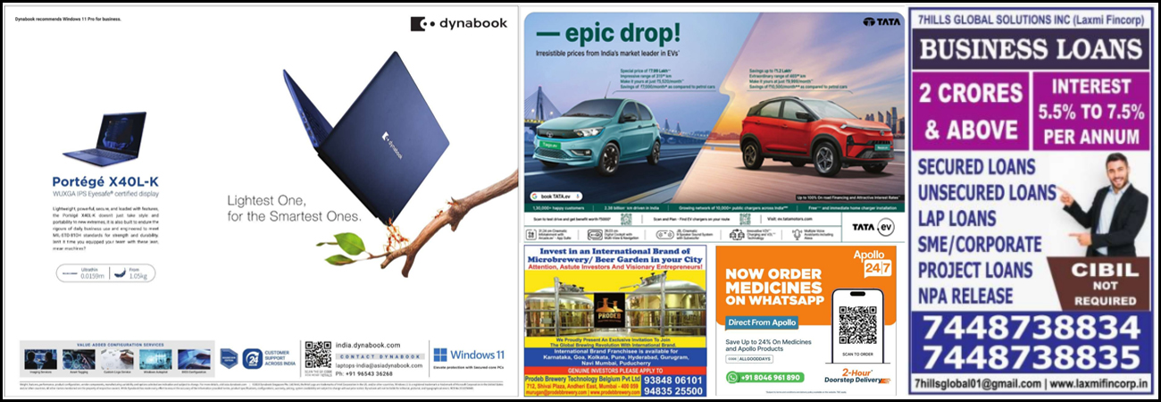 Book Business Ad in Financial Express Online
